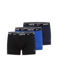 Nike Bokserki w 3-paku Mężczyźni Bawełna niebieski|czarny, M. Czarne bokserki męskie Nike, bez wzorów, z bawełny. Za 179.95 zł.