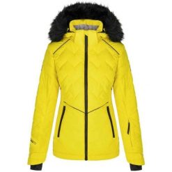 Damska kurtka narciarska Loaf Orsana M — wodoodporna i oddychająca. Czarne kurtki sportowe damskie ZONE PERFECT, na zimę, m, bez wzorów, bez ramiączek, bez kaptura, narciarskie. Za 415.99 zł.