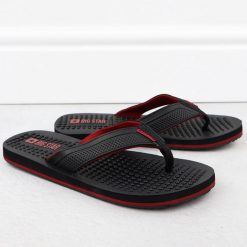 Klapki męskie japonki fakirki czarne Big Star. Czarne klapki męskie BIG STAR, bez wzorów, ze skóry ekologicznej, bez zapięcia. Za 83.99 zł.