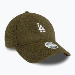 Czapka z daszkiem damska New Era Borg 9FORTY Los Angeles Dodgers. Zielone czapki damskie New Era, bez wzorów. Za 139.99 zł.