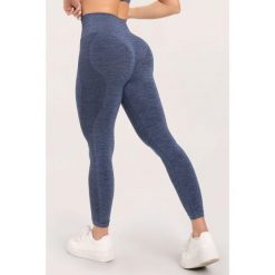 Legginsy fitness damskie Gym Glamour seamless. Niebieskie legginsy damskie GYM GLAMOUR, bez wzorów. Za 169.99 zł.