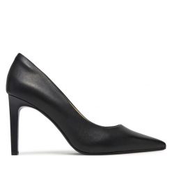 Szpilki Calvin Klein. Czarne szpilki damskie Calvin Klein, bez wzorów, bez obcasa, na szpilce, bez zapięcia. Za 629.99 zł.
