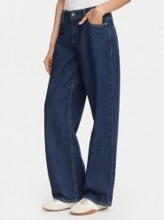 HUGO Jeansy Gamala_B 50573178 Granatowy Baggy Fit. Niebieskie jeansy damskie Hugo, bez wzorów, z bawełny. Za 349.99 zł.