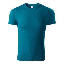 Koszulka Unisex Dla Dorosłych Paint U. Niebieskie bluzki damskie ALDER, bez wzorów, sportowe, bez kołnierzyka, bez ramiączek. Za 49.99 zł.