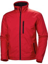 Kurtka Żeglarska Męska Helly Hansen Crew. Czerwone kurtki męskie Helly Hansen, m, bez wzorów, z poliesteru, bez kaptura. Za 519.20 zł.