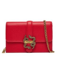 Torebka Just Cavalli. Czerwone listonoszki damskie Just Cavalli, bez wzorów, bez dodatków. Za 489.99 zł.