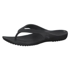 Lekkie klapki damskie Crocs Kadee Ii Flip W. Czarne klapki damskie Crocs, bez wzorów, bez obcasa, bez zapięcia. Za 99.99 zł.