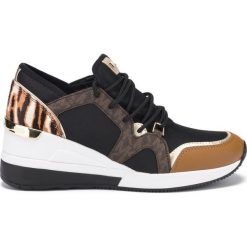 Michael Kors Liv Tenisówki Czarny. Czarne trampki i tenisówki damskie Michael Kors, bez wzorów, z materiału, bez zapięcia. Za 781.95 zł.