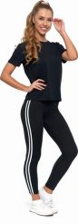 Moraj MORAJ - T-Shirt Bawełniany Damski - Czarny - XL. Czarne t-shirty damskie Moraj, xl, bez wzorów, z bawełny, bez kołnierzyka, bez ramiączek. Za 26.90 zł.