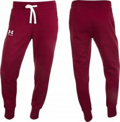 Under Armour Spodnie damskie Under Armour Rival Fleece bordowe 1356416 690 2XL. Czerwone spodnie dresowe damskie Under Armour, bez wzorów, sportowe. Za 174.84 zł.