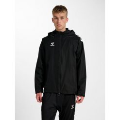 Kurtka wodoodporna Hummel Lead 2.0. Czarne kurtki męskie Hummel, bez wzorów, sportowe, bez kaptura. Za 341.80 zł.