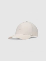 4F Czapka z daszkiem strapback uniseks - biała L/XL. Białe czapki damskie 4F, na lato, bez wzorów, z syntetyku, sportowe. W wyprzedaży za 79.99 zł.