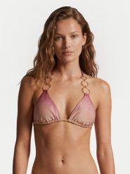Guess Góra od bikini E6GJ11 KF600 Różowy. Czerwone bikini Guess, z aplikacjami, z syntetyku. Za 329.99 zł.