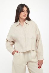 Koszula damska lniana Capo WEEKEND MAX MARA. Koszule damskie Weekend Max Mara, bez wzorów, bez kołnierzyka, bez ramiączek. Za 1,369.00 zł.