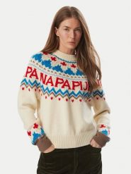 Napapijri Sweter D-Fiames NP0A892S Beżowy jasny Regular Fit. Brązowe swetry nierozpinane damskie Napapijri, s, bez wzorów, z syntetyku, bez kołnierzyka, bez ramiączek. Za 1,149.00 zł.
