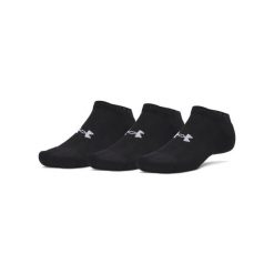 Under Armour UA PERFORMANCE COTTON 3PK NS Skarpetki unisex. Czarne skarpetki damskie Under Armour, bez wzorów, z bawełny. W wyprzedaży za 48.99 zł.
