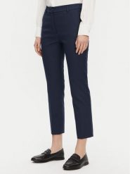 Weekend Max Mara Chinosy Vite 2515131021 Granatowy Slim Fit. Niebieskie spodnie materiałowe damskie Weekend Max Mara, bez wzorów, z bawełny. Za 449.99 zł.