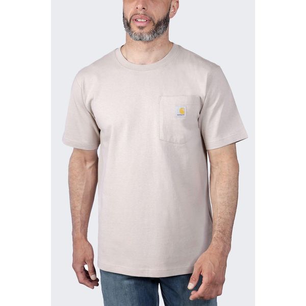 Koszulka sportowa męska T-shirt Carhartt Heavyweight Pocket K87. Brązowe koszulki sportowe męskie Carhartt, m, bez wzorów, bez ramiączek, trekkingowe. Za 106.00 zł.