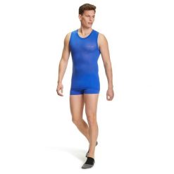 Bokserki Falke Ultralight Cool. Niebieskie bokserki męskie Falke, bez wzorów, z dzianiny. Za 189.50 zł.