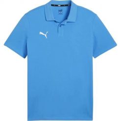 Koszulka sportowa męska Puma Team Goal Casuals. Niebieskie koszulki sportowe męskie Puma, m, bez wzorów, bez ramiączek, do piłki nożnej. Za 99.00 zł.