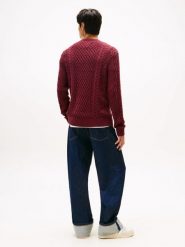 Tommy Jeans sweter Mężczyźni Bawełna czerwony, S. Czerwone swetry męskie Tommy Jeans, m, bez wzorów, z bawełny, bez kołnierzyka, bez ramiączek. Za 329.95 zł.