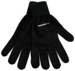 Rękawiczki męskie Diadora Glove Dziane Czarne. Czarne rękawiczki męskie Diadora, bez wzorów, z materiału. Za 103.99 zł.