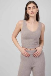 UGG Top damski UGG 1121701-GRA. Topy damskie UGG, bez wzorów, bez kołnierzyka, bez ramiączek. Za 179.00 zł.