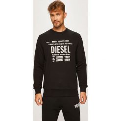 Diesel - Bluza. Czarne bluzy męskie Diesel, l, bez wzorów, z bawełny, bez ramiączek, bez kaptura. Za 419.90 zł.