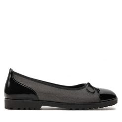 Baleriny Gabor. Szare balerinki damskie Gabor, bez wzorów, bez obcasa, bez zapięcia. Za 419.99 zł.