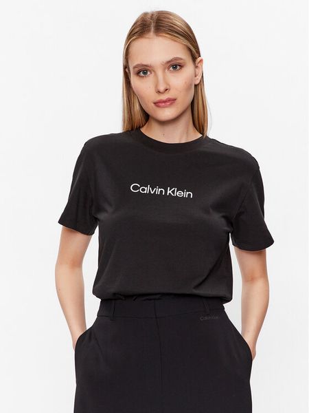 Calvin Klein T-Shirt Hero Logo K20K205448 Czarny Regular Fit. Czarne t-shirty damskie Calvin Klein, xxs, bez wzorów, z bawełny, bez kołnierzyka, bez ramiączek. Za 119.99 zł.