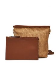 KARL LAGERFELD Torebka A2W30203 Beżowy. Brązowe listonoszki damskie KARL LAGERFELD, bez wzorów, z materiału, bez dodatków. Za 699.99 zł.