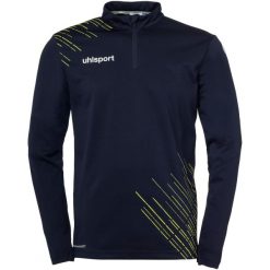Top treningowy 1/4 zip Uhlsport Score 26. Niebieskie bluzy męskie Uhlsport, l, bez wzorów, eleganckie, bez ramiączek, bez kaptura. Za 212.50 zł.