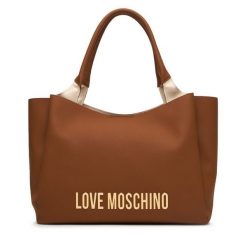 Torebka LOVE MOSCHINO. Brązowe shopperki damskie Love Moschino, bez wzorów, bez dodatków. Za 1,049.00 zł.