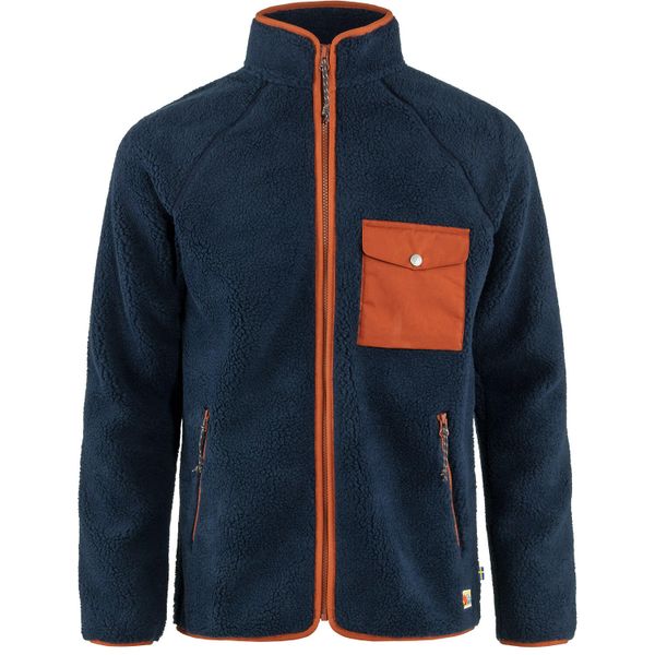 Kurtka polarowa męska Fjallraven Vardag Pile Fleece. Niebieskie kurtki męskie Fjällräven, m, bez wzorów, z polaru, sportowe, bez kaptura. Za 721.99 zł.