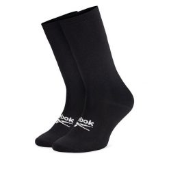 Skarpety długie Reebok. Czarne skarpety męskie Reebok, bez wzorów. Za 39.99 zł.