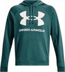 Under Armour Bluza męska Under Armour Rival Fleece Big Logo HD zielona 1357093 722 S. Zielone bluzy męskie Under Armour, m, bez wzorów, bez ramiączek, bez kaptura. Za 241.72 zł.