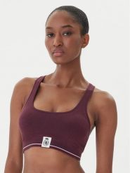 Tommy Hilfiger Biustonosz top UW0UW06061 Bordowy. Czerwone topy damskie Tommy Hilfiger, s, bez wzorów, z bawełny, bez kołnierzyka, bez ramiączek. Za 179.99 zł.