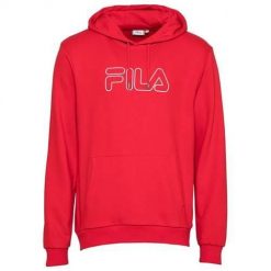 Bluza sportowa męska Fila Laban Hoody M. Czerwone bluzy sportowe męskie Fila, m, bez wzorów, z kapturem, na jogę i pilates. W wyprzedaży za 171.60 zł.