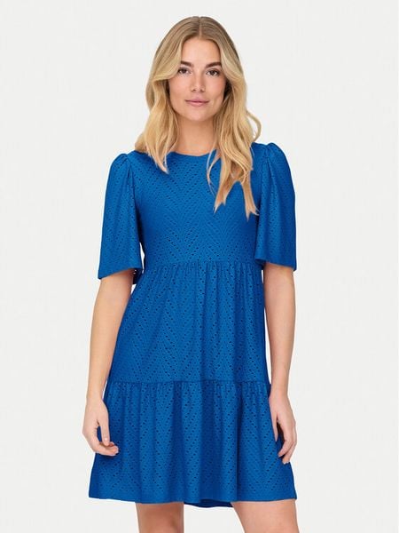 JDY Sukienka letnia Carla 15254680 Niebieski Regular Fit. Niebieskie sukienki damskie JDY, na lato, l, bez wzorów, z syntetyku, bez kołnierzyka, bez ramiączek. Za 119.99 zł.