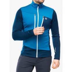Bluza z zamkiem męska Ortovox Fleece Grid Jacket. Niebieskie bluzy męskie ORTOVOX, na zimę, m, bez wzorów, sportowe, bez ramiączek, bez kaptura. Za 785.99 zł.