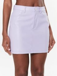 United Colors Of Benetton Spódnica z imitacji skóry 4NVBD000X Fioletowy Regular Fit. Fioletowe spódnice damskie United Colors Of Benetton, bez wzorów, ze skóry. Za 229.99 zł.