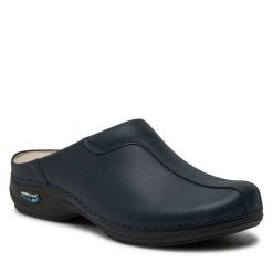 Klapki Nursing Care. Niebieskie klapki damskie Nursing Care, bez wzorów, bez obcasa, bez zapięcia. Za 359.99 zł.