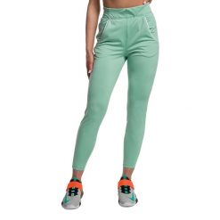 Spodnie treningowe damskie Gymshark Recess Track. Zielone spodnie dresowe damskie GYMSHARK, bez wzorów, sportowe, na fitness i siłownię. Za 98.99 zł.