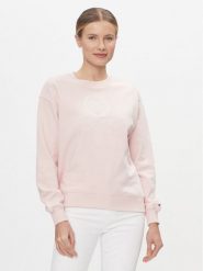 Tommy Hilfiger Bluza Flag Script WW0WW41758 Różowy Regular Fit. Czerwone bluzy damskie Tommy Hilfiger, xxl, bez wzorów, z bawełny, bez ramiączek, bez kaptura. Za 359.99 zł.