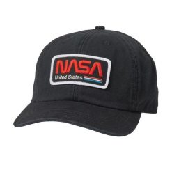 Czapka Z Daszkiem Hepcat NASA. Czarne czapki damskie American Needle, bez wzorów, z bawełny. Za 131.99 zł.