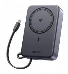 Powerbank Ugreen Powerbank magnetyczny 20000mAh PB567, USB + USB-C, Qi2 15W (szary). Szare powerbanki Ugreen. Za 176.15 zł.