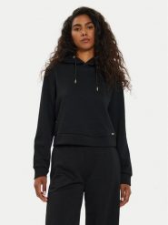 Guess Bluza V4BQ02 KCHR2 Czarny Regular Fit. Czarne bluzy damskie Guess, m, z aplikacjami, z syntetyku, bez ramiączek, bez kaptura. Za 249.99 zł.