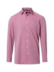 Finshley & Harding Męska koszula biznesowa - Easy Care Mężczyźni Modern Fit Bawełna (100%) czerwony wypukły wzór tkaniny, 38. Czerwone koszule męskie Finshley & Harding, m, bez wzorów, z bawełny, biznesowe, bez kołnierzyka, bez ramiączek. Za 179.95 zł.