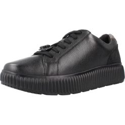 Buty GEOX D GRAISY Czarny. Czarne obuwie trekkingowe damskie Geox, ze skóry, bez zapięcia. Za 362.99 zł.