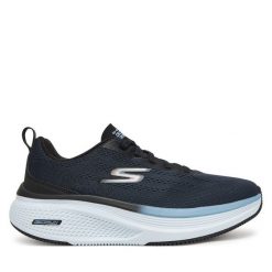 Buty do biegania Skechers. Czarne obuwie sportowe damskie Skechers, bez wzorów, bez zapięcia, do biegania. Za 319.99 zł.